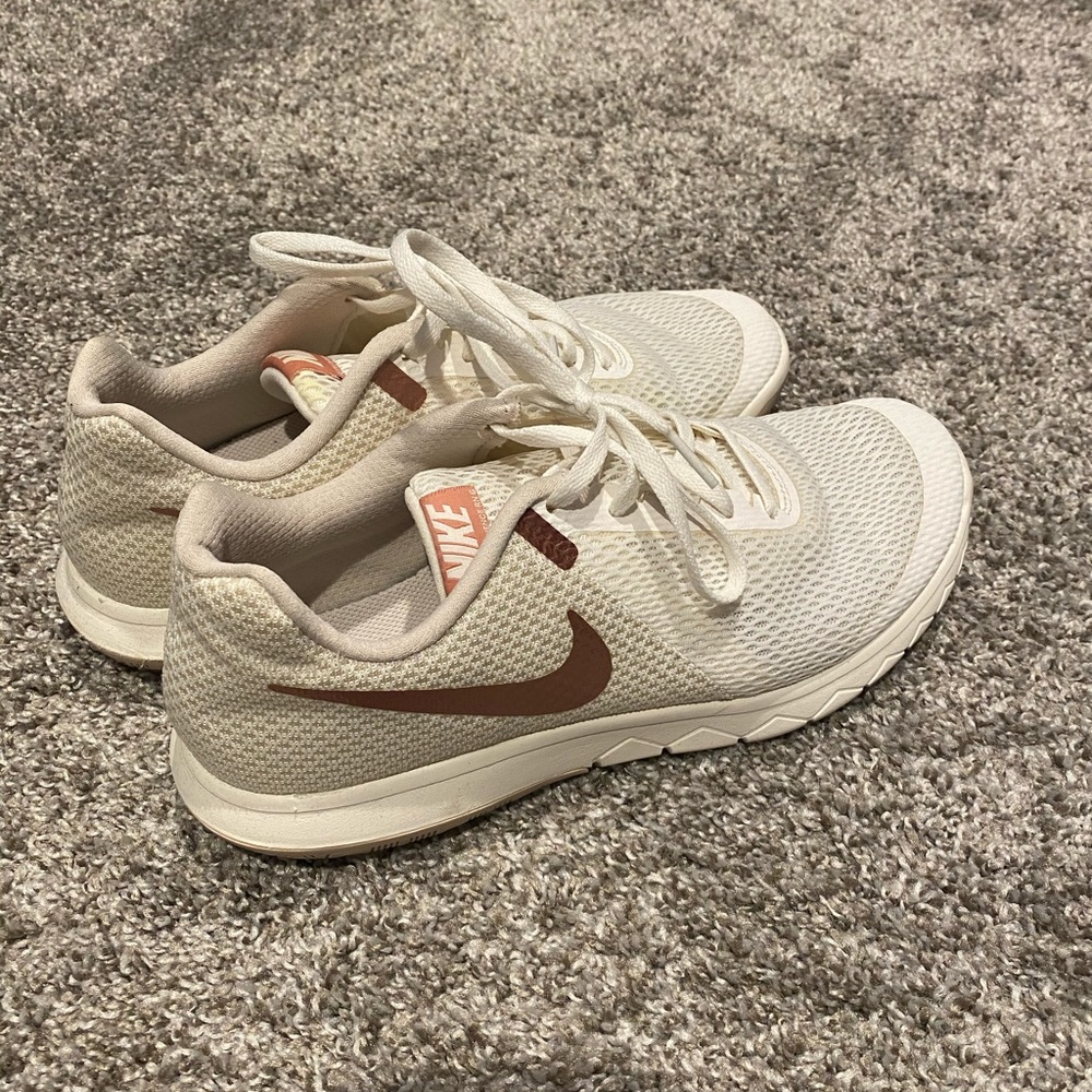 Nike Rose Gold & cream Women Shoes 10